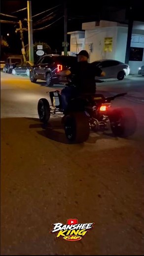 YAMAHA BANSHEE 350 FULL SEND STREET BURNOUT! #banshee #2stroke #atv