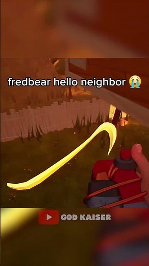 Fredbear Hello Neighbor Mod #fnaf #scary #gaming