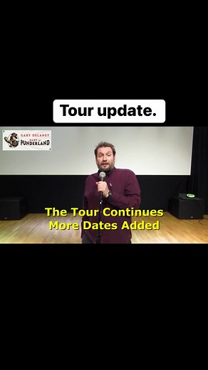 27K views · 215 reactions | Tour update. More towns added last week. A few more about to be added. The mailing list get first dibs and you can join at garydelaney.com | Gary Delaney | Facebook