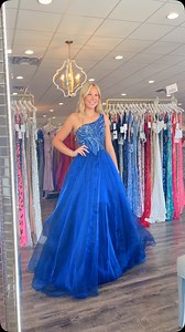 This blue color is absolutely breathtaking!!! 💙 #pageant #pageantdress #bluedress | Glitz & Gowns