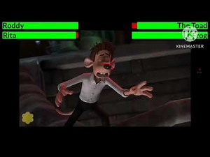 Flushed Away (2006) Final Battle with healthbars
