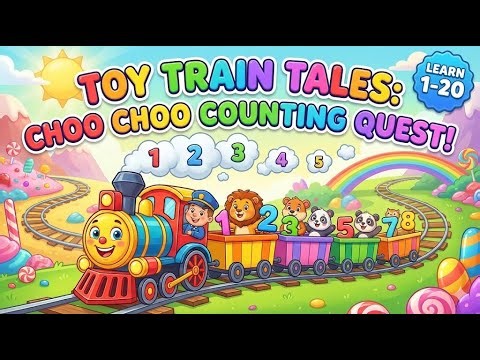 Toy Train Tales: Choo Choo Counting Quest 🚂 Learn Numbers 1-20 | Best Train Video for Kids