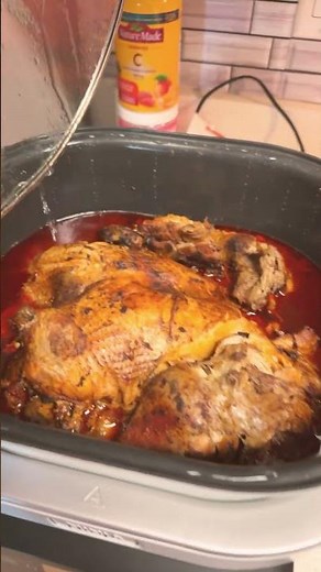 Whole turkey in ninja foodi possible cooker pro …on low and slow #thanksgiving #wholeturkey #ninja