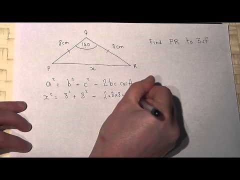 Trigonometry: the cosine rule and isosceles triangles