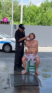 Kind-hearted cop helps homeless man prepare for job interview. #FabiosaKindnessinAction #compassion #love #help #kindness #viral #fyp | Fabiosa Kindness in Action