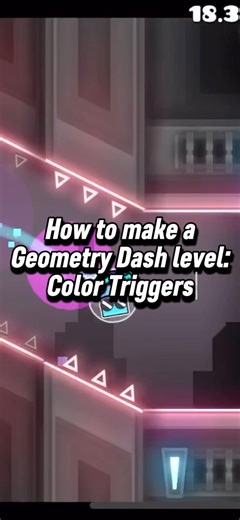 How to make a Geometry Dash level: Color Triggers! in Geometry Dash 2.2 #geometrydash #gd