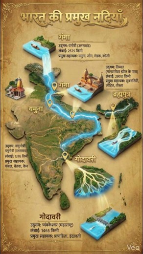 Largest and Longest river of #india