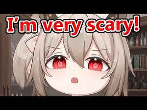 Nimi trying to be scary, but ended up being the CUTEST thing ever!