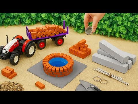 Build a Small Water Well – Fun DIY Science Project Experiment with Bricks and Cement