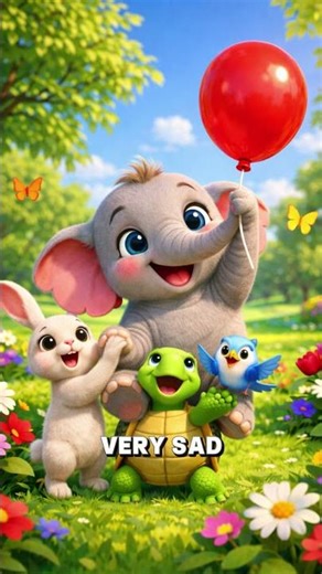 Baby Elephant Lost His Balloon 🎈🐘 #shorts