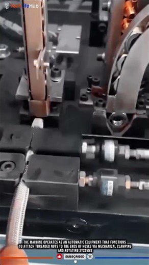 Innovation Hose Assembly: Nut Threading, Automatic Integration, Efficient Sanitary #tech