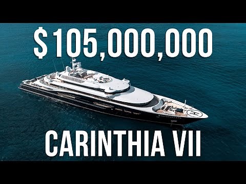 $105M Carinthia VII Mega Yacht for Charter | Built & Refitted by Lurssen Yachts | Mania Luxury
