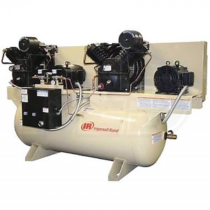 Ingersoll Rand 2-2475E7.5V-460 7.5-HP / 15-HP 120-Gallon Two-Stage Duplex Air Compressor 460V 3-Phase