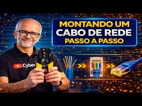 Como Montar Cabo de Rede RJ45 Passo a Passo 2025 - Guia Definitivo T568A e T568B