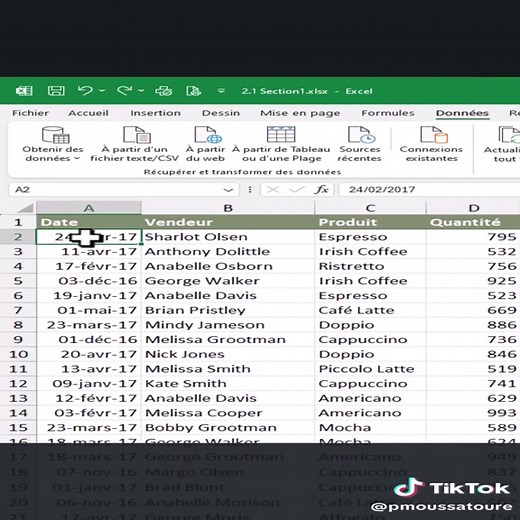 Excel : Trier des dates de la plus ancienne à la plus récente