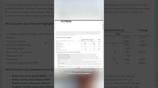 3-minute breakdowns: company analysis data: investor relations and financial statements