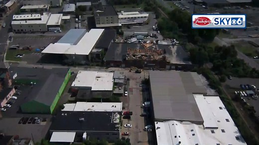 7.2K views · 43 reactions | SkyEye6 flying over the collapsed building in Albany following strong winds and torrential rain. MORE: https://cbs6albany.com/news/local/storm-causes-partial-collapse-of-building-in-albany-forces-evacuation-in-another-weather-damage-microburst-ny-new-york | WRGB CBS 6 News, Albany | Facebook