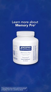 Let’s talk about memory 🤔 ​ ​We now know that brain neuron changes can occur long before mild, age-related memory loss. What are you doing to support your memory?‡ Learn more about Memory Pro at https://bit.ly/4fHDmaz 💫 | Pure Encapsulations