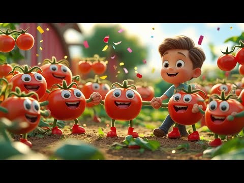 Aha Tamatar Bade Mazedaar 🍅 | Funny Kids Poem | Hindi Urdu Nursery Rhyme