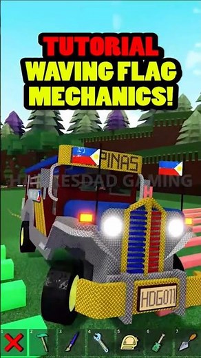 Roblox Build a Boat for Treasure Tutorial Easy Waving Flag for Cars Ship & More #babft #roblox