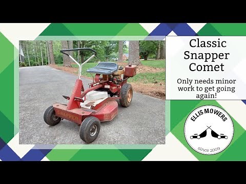 Classic Snapper Comet RER is a survivor! Getting it running and replacing the deck belt