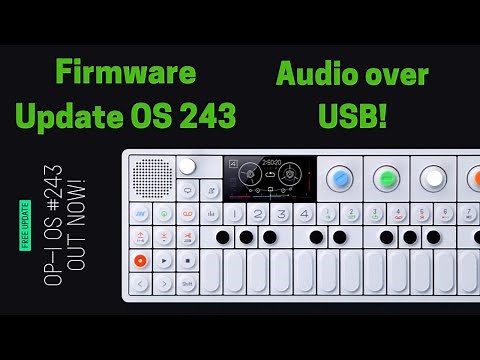 Teenage Engineering OP-1 Firmware update OS 243: Audio over USB