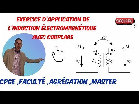 Exercice type pour comprendre l'induction électromagnétique avec couplage magnétique .