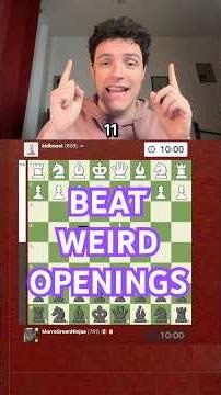 Beat Weird Openings #chess #chessopenings #chesspuzzle