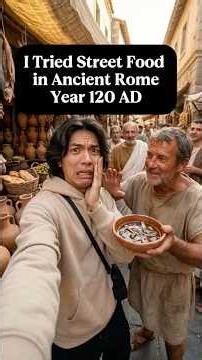 I Tried Street Food in Ancient Rome #timetravel #history #aivlogger