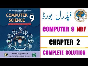 Computer 9 Chapter 2 Complete Solution New Book 2024 | Federal Board