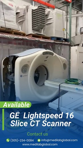For Sale GE Lightspeed 16 Slice CT Scanner! The GE Lightspeed 16 Slice CT Scanner is a high-precision computed tomography scanner that provides detailed images of the body in 16-slice sections. It is ideal for diagnostics in neurology, cardiology, oncology and traumatology, providing fast, high-resolution results. 📲 For quotes, call us at (305)-234-0084. 📧 Write us at info@medilabglobal.com #miami #florida #imaging #doctor #healthcare #medicalimagingequipment #radiology #carms #ctscanner #bone