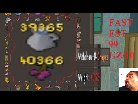 FASTEST WAY to LVL 99 cooking OSRS (Cooking Wines)