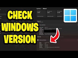 How To Check Windows Version In Laptop or PC - Step By Step