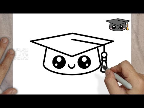 How to Draw a Cute Graduation Cap – Easy Drawing Tutorial for Kids & Beginners