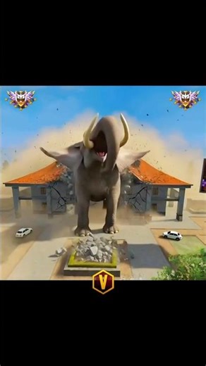 ELEPHANT 🐘IN FREE FIRE 🔥 😱 #trend #shortsfeed #freefireshorts #sf2m