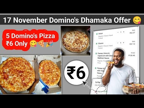 5 Domino's Pizza 🍕 ₹6 Only 😋 | dominos coupon code today | Domino's Pizza offer today