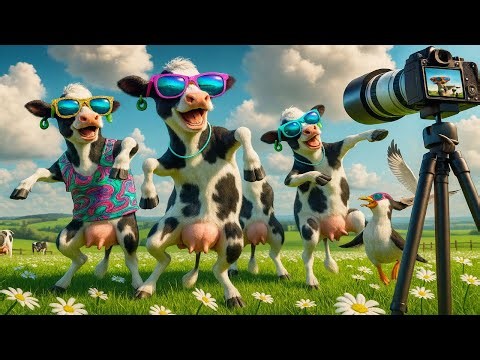 Dancing Cows with Moo Song Sounds – 100% Laugh Guaranteed!