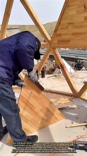 Amazing Geodesic Dome Interior Build Process 🏡🔨