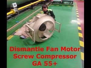 Electrical Short Fan Motor Compressor Atlas Copco GA55