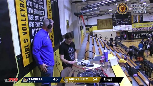 Grove City senior center Ben Fischer scored 23 points Friday night in the Eagles' 54-46 win over Farrell. He earned Reinhardt's Insurance Player of the Game. | Sports Radio 96.7