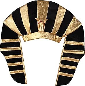Beistle Plush Fabric Egyptian Pharaoh Hat Headpiece Halloween Costume Accessory