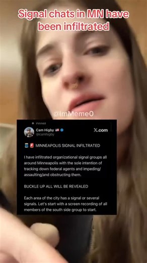 David Harris Jr on Instagram: "🚨 Leftist urges people to harass Cam Higby after he exposed Signal chats used to track ICE, urging users to change numbers and use burner phones."