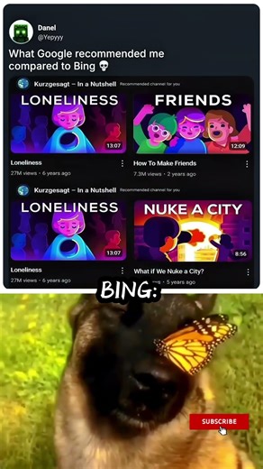 Google vs Bing: The battle is REAL! 💻💀#funny #google #meme