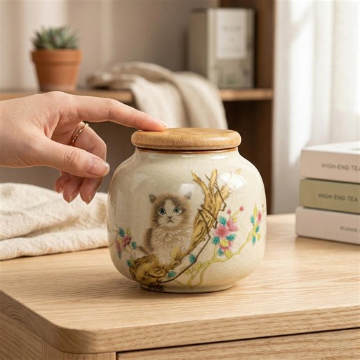 Ragdoll Cat Urn, Hand Painted Birman Memorial, Small Ceramic Keepsake Jar, Pet Loss Gift - Etsy