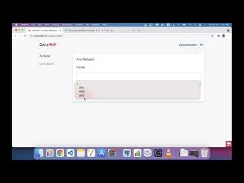 CakePHP 4 create year range select box.(49)