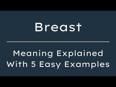 Breast Meaning | What Does Breast Mean? | Define Breast, Pronunciation & Synonyms