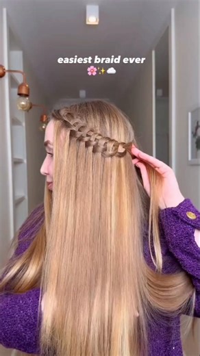 Easiest Braid tutorial 💫#hairstyle #shorts #youtubeshorts