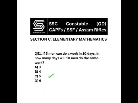 SSC Constable GD 2026 Mock Test Paper | CAPFs, SSF & Assam Rifles #SSC #Constable #MockTest #2026