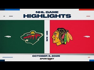 NHL Preseason Highlights | Wild vs. Blackhawks - October 3, 2025