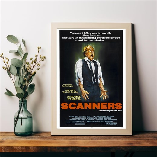 Scanners Movie Poster - There Are 4 Billion People on Earth. 237 Are Scanners. Their Thoughts Can Kill! - Etsy